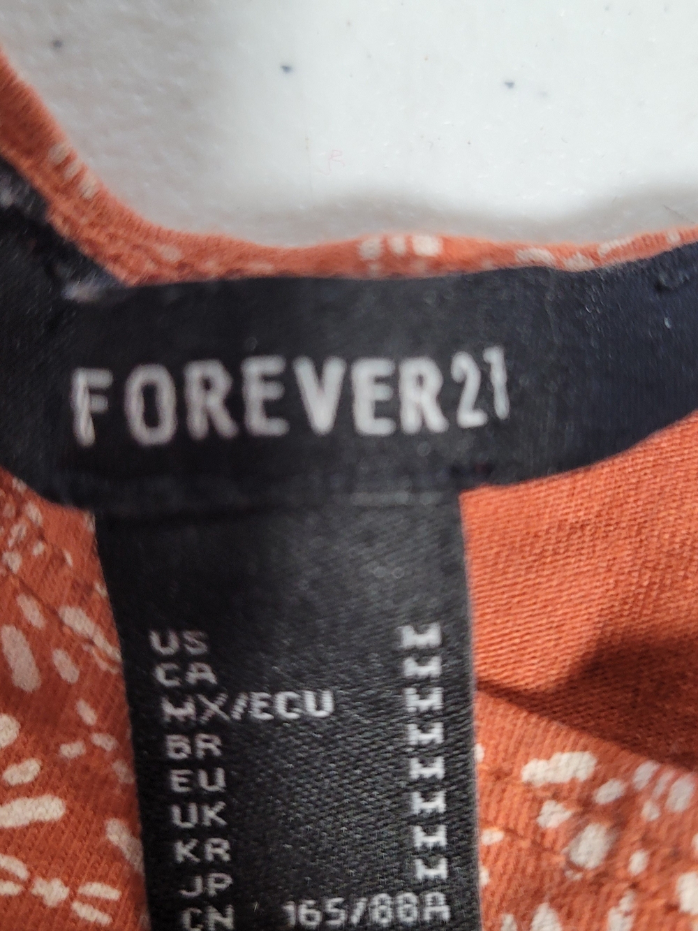 Forever 21 Rust Orange Floral Peplum Tank - Picture 2 of 3